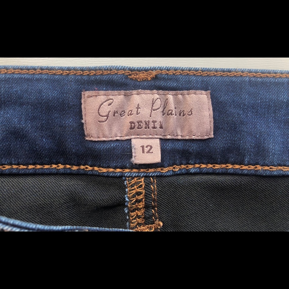 Great Plain Dark Soft Denim Jeans Size 12 - Picture 3 of 4